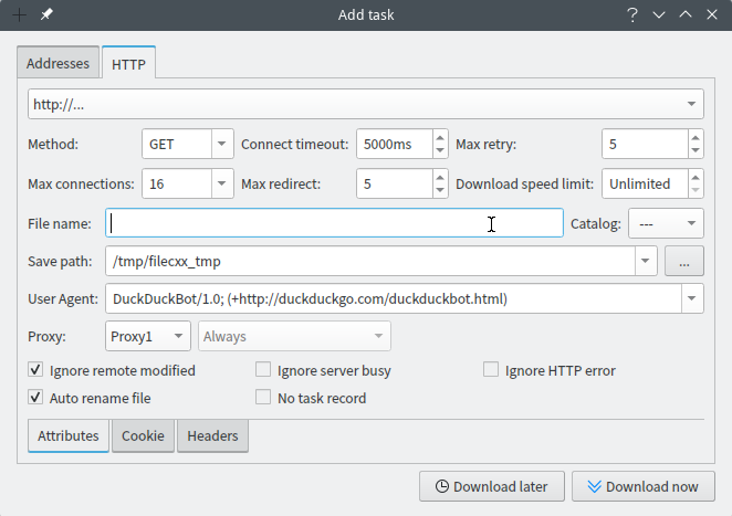 File Centipede Add task