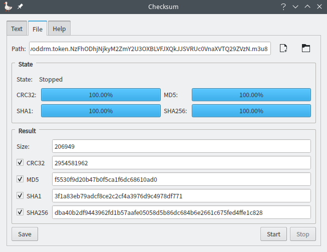 File Centipede Checksum tool