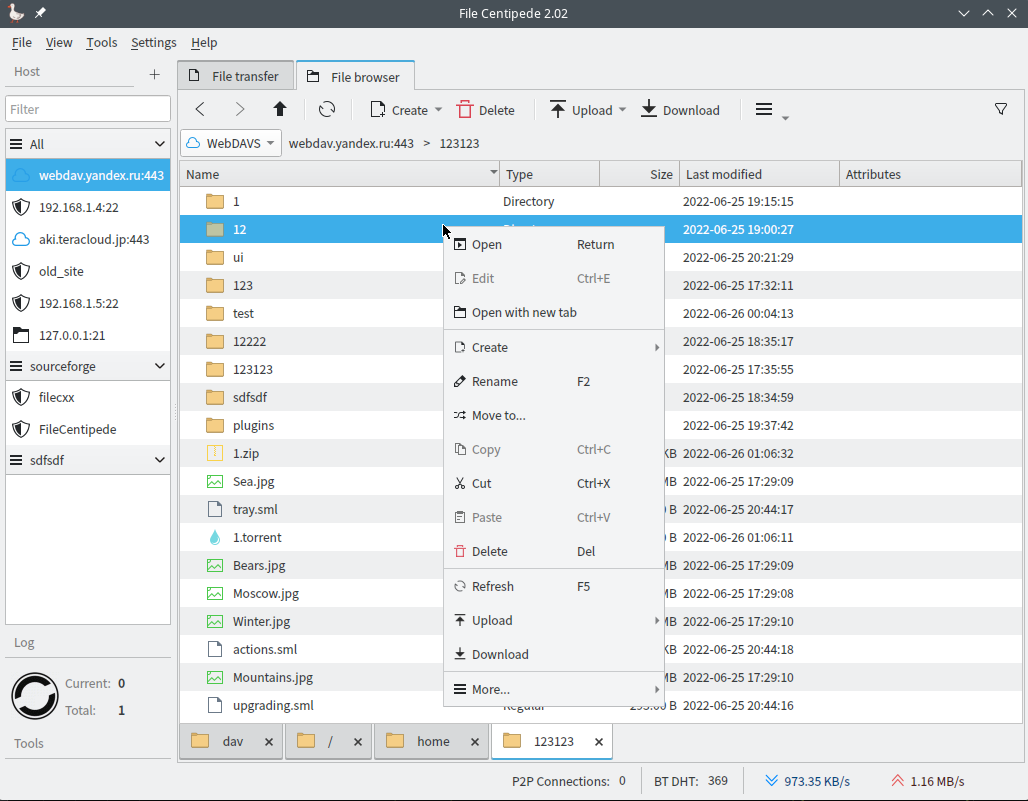 file centipede remote file manager