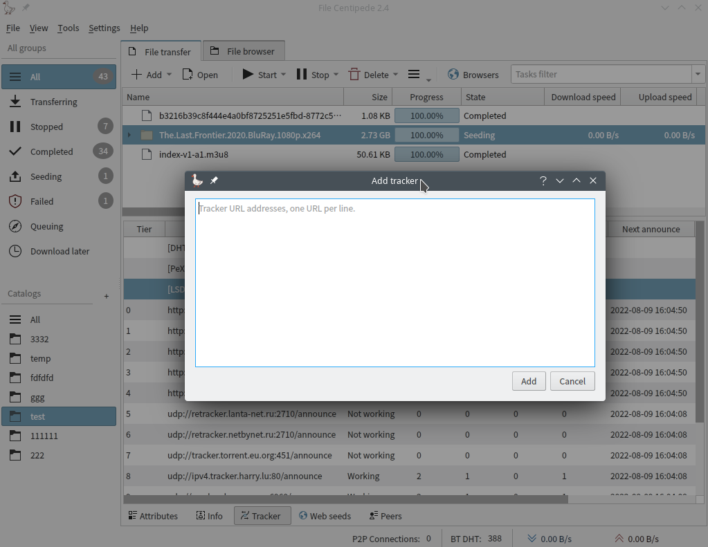 檔案蜈蚣 Torrent tracker